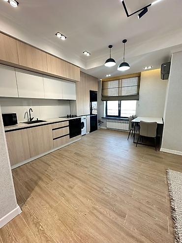 56: 2 комнаты, 56 м², Асанбай мкр Элитка, 12 этаж, Дизайнерский ремонт — 1