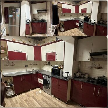 раковина с тумбой бишкек: *mətbəx mebeli :-təci̇li̇ satilir*‼️ qi̇ymət:-550₼ ölçü:-2*2*1.5