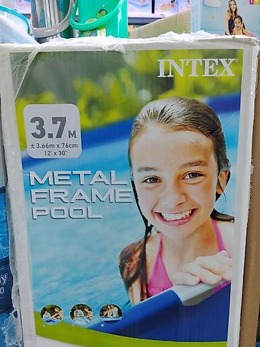 Каркасный бассейн Intex Metal Frame Pool - Диаметр: 3,7 м (≈3,66 м)