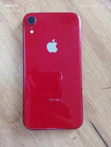 xs телефон: IPhone Xr, Колдонулган, 128 ГБ, Кызыл, Каптама, 87 %