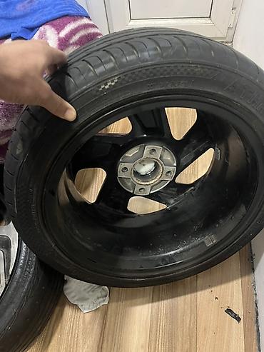 45: Peugeot orijinal yüngül lehimli disklər və şinlər komplekti - — 1