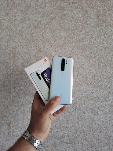 redmi not 8 kabrolari: Xiaomi Redmi Note 8 Pro, 128 GB, rəng - Ağ, 
 Düyməli, Barmaq izi, İki sim kartlı