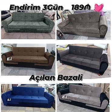 divan sekilleri: Açılan-bazalı divanlar - Model: Açılıb-yatan mexanizmli, altı bazalı — 1