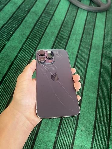 ми 10 с: IPhone 14 Pro Max, Б/у, 256 ГБ, Deep Purple, 76 % — 2