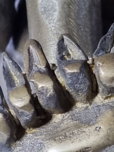 Антиквариат: Пепельница БРОНЗА . Антикварная. Раритет. Черт пьёт пиво. Привезли из — 9