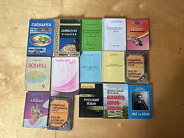 Tədris ədəbiyyatı: Dərslik və kitab dəsti – müxtəlif fənlər və lüğətlər Satılan məhsul — 1
