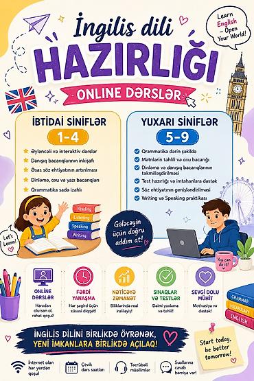 Xarici dil kursu, İngilis dili, Böyüklər üçün, Uşaqlar üçün, Abituriyentlər üçün lalafo.az -da Xarici dil kursu, İngilis dili, Böyüklər üçün, Uşaqlar üçün, Abituriyentlər üçün