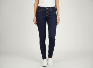 shein dzwony jeansowe: Jeansy damskie, rozmiar M