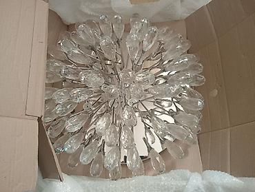 Led Çılçıraq, 4 və daha çox lampa, Xrustal