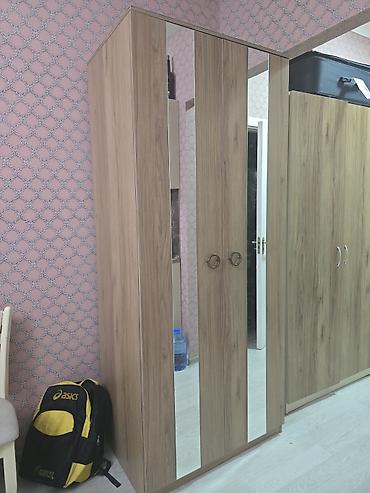 güzgülü skaf: İkiqapılı paltar dolabı - Material: ağac teksturalı laminat (MDF/LDSP — 3