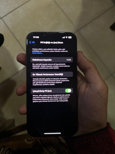 iphone 14 pro max islenmis: IPhone 13, 128 GB, Midnight, Face ID, Simsiz şarj, Sənədlərlə