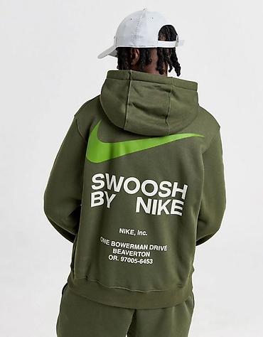 balmain torba: NIKE Club Swoosh graphic backprint hoodie vel. M NOVO IB — 1