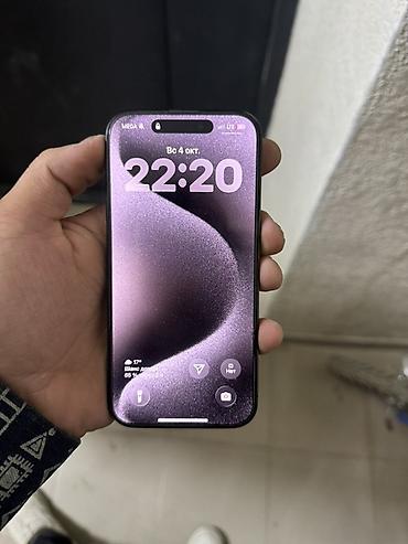 Мобильные телефоны и аксессуары: IPhone 15 Pro, 6.1" 256 ГБ АКБ78 - Цвет: чёрный/Black (темный — 2