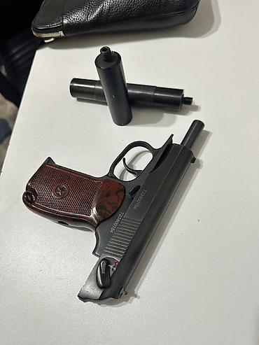 сигнальный макаров: Пневматический пистолет МР-654К (Baikal), газобаллонный CO₂, калибр — 6