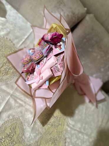 Sifarişlə əl işləri: Zefirden hazirlanan yumusaq dadli zerersiz lyeli gul buketleri — 1