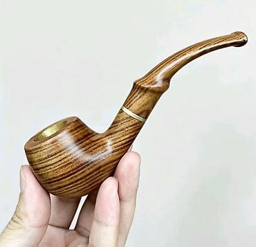 Күйгүзгүчтөр: Курительная трубка из натурального дерева - Материал: плотная твердая — 3