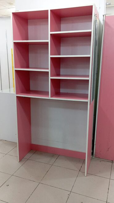 Rəf vitrinləri: Mağaza üçün mebel dəsti - Rəng: qırmızı (qara kənar haşiyələr) - — 13