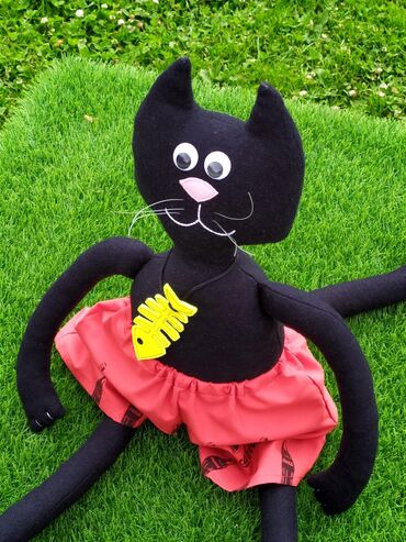 игрушка кот: Кот хипстер (handmade) Игрушка ручной работы. Сшита в единственном