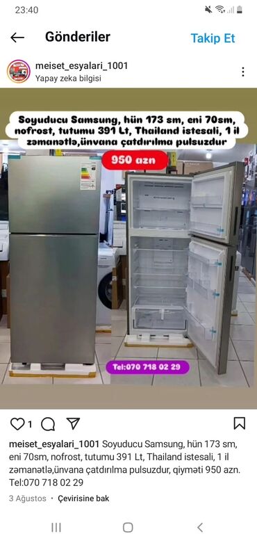 Soyuducular: Yeni Soyuducu Satılır — 28