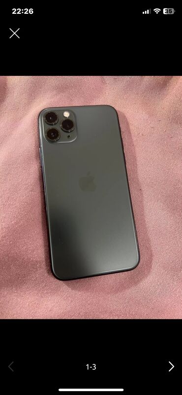 ayfon 11 qiymeti kontakt home: IPhone 11 Pro, 64 GB, Matte Midnight Green, Zəmanət, Face ID