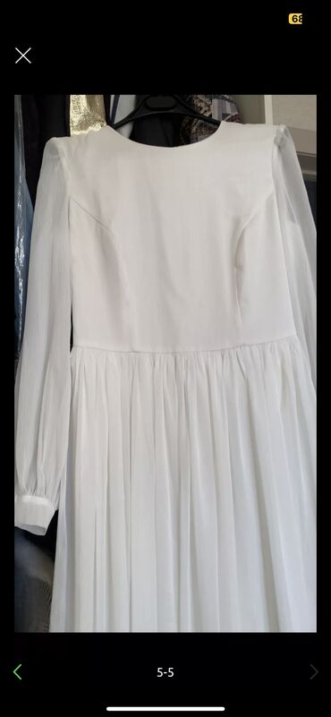 платье с белым воротником: Вечернее платье, Длинная модель, С рукавами