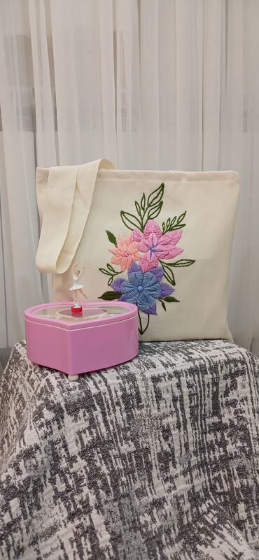 Digər: Əl işi bez çanta Məktəb,tətil və səyahətlər üçün çoxməqsədli Sifarişlə — 7