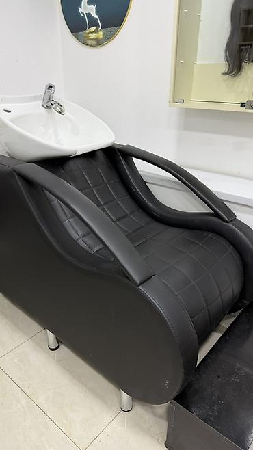 Salon, tibbi mebel: Salon üçün yuma kreslosu + keramik lavabo - Model: inteqrə olunmuş — 2