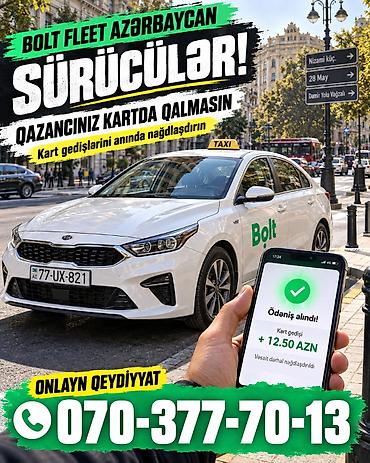 aile soferi: Taksi sürücüsü tələb olunur, Şəxsi nəqliyyat vasitəsi ilə, İşəmuzd ödəniş — 1