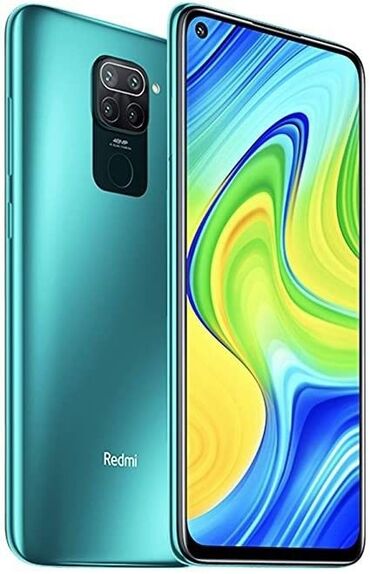 Redmi: Redmi, Redmi Note 9, Б/у, 64 ГБ, цвет - Зеленый, 1 SIM, 2 SIM