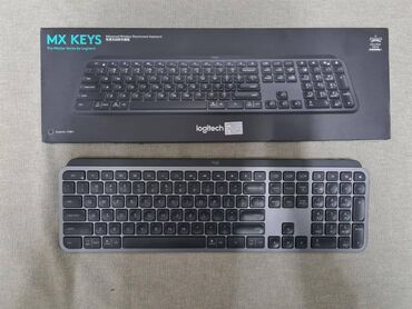 rgb klaviatura: Продаю Logitech MX Keys, использовалась меньше месяца, коробка и
