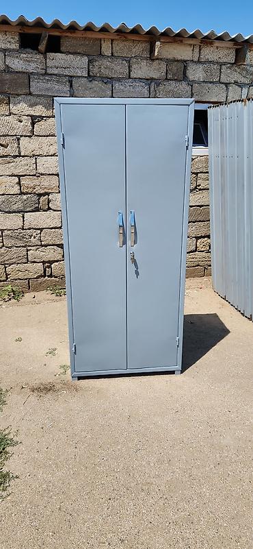 Ofis dolabları: Metall şkaf – 2 qapılı, açarlı - Material: polad (toz boya ilə — 5