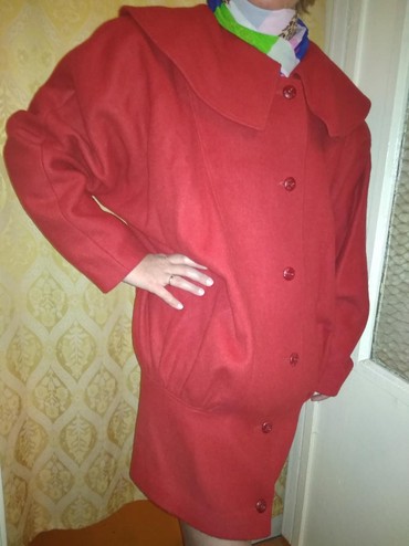 пальто красное: Пальто, XL (EU 42)