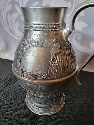 Ostali antikviteti: Bokal 95% kalaj Lorelaj Zinn Nemacka 1950g +. Bokal je napravljen od — 11