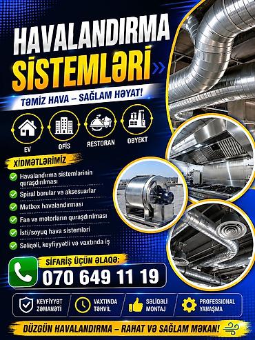masin salonunun temizlenmesi: Havalandırma sistemləri – Təmiz hava, sağlam məkan! Xidmət sahələri — 1