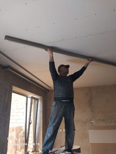 Tavan işləri: Alçıpan fiqur işleri görürük düz tavanıTvstent,Fiqurlu tavan,Ara — 6