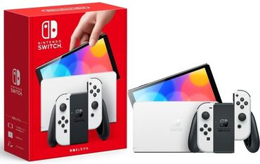 минтенда свич: Игровая консоль Nintendo Switch OLED с белыми контроллерами Joy-Con и