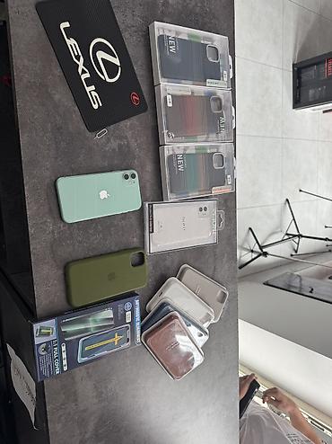 iphone cs max: IPhone 11, Б/у, 128 ГБ, Зеленый, Зарядное устройство, Защитное стекло, Кабель — 1