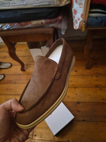 kisi lofer: Kişi loaferi – 42 ölçü - Rəng: qəhvəyi - Model: slip-on loafer — 4