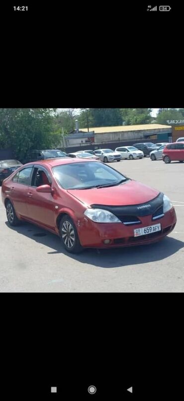 Nissan: Nissan Primera: 2002 г., 2 л, Автомат, Бензин, Седан