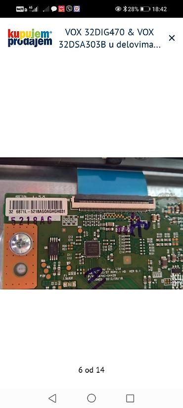 Aksesoari za TV i video: VOX 32DIG470 i VOX 32DSA303B – delovi za TV Dostupni moduli i — 7