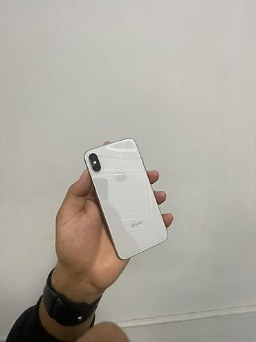 фейс: IPhone X, Б/у, 64 ГБ, Белый, 100 % — 2