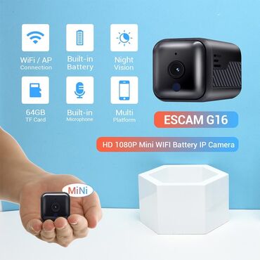 Smart TV bokslar: Mini kamera ip (camera wifi) Mini ip kamera 1080HD Kamera litium