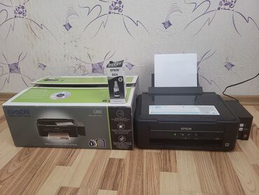 Printerlər: Epson L350 printer təmirə ehtiyacı var .Qara rəngi solğun çıxardır