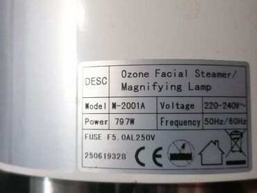 Ostali aparati za negu lica: Profesionalni kozmetički vaporizer sa lupo lampom na postolju sa — 17