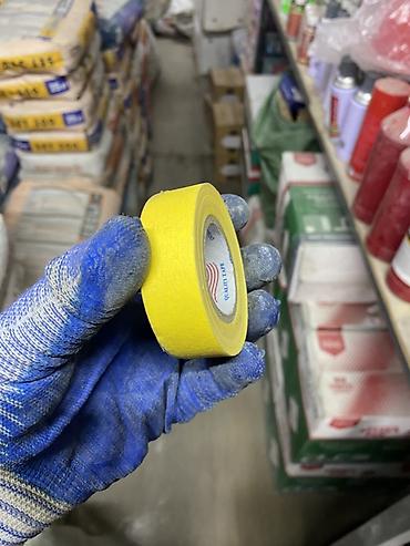 Желтая малярная лента (masking tape) - Цвет: ярко‑желтый для четкой