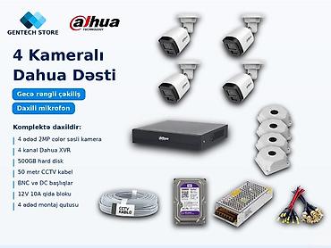 Dahua Dördlü Kamera dəsti Dahua Dördlü Kamera Dəsti Dahua Dördlü