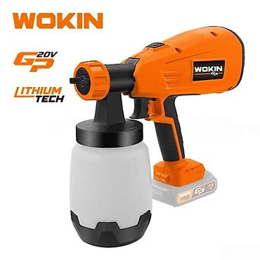 mini drel satilir: Boya tapancası 🌟 Texniki Göstəricilər - WOKIN W628310 20V Li-Ion — 1