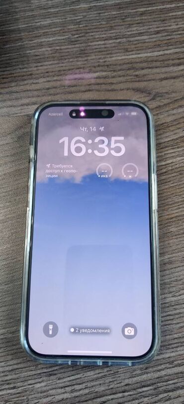 Apple iPhone: IPhone 15 Pro, 256 GB, Blue Titanium, Face ID, Sənədlərlə