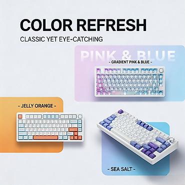 jack e4: Клавиатура, VGN, Механическая, Bluetooth, Проводное подключение, Размер: 75% — 3