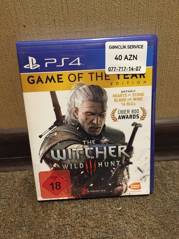 Oyun diskləri və kartricləri: The Witcher 3: Wild Hunt, Macəra, İşlənmiş Disk, PS4 (Sony Playstation 4), Ünvandan götürmə, Pulsuz çatdırılma, Ödənişli çatdırılma